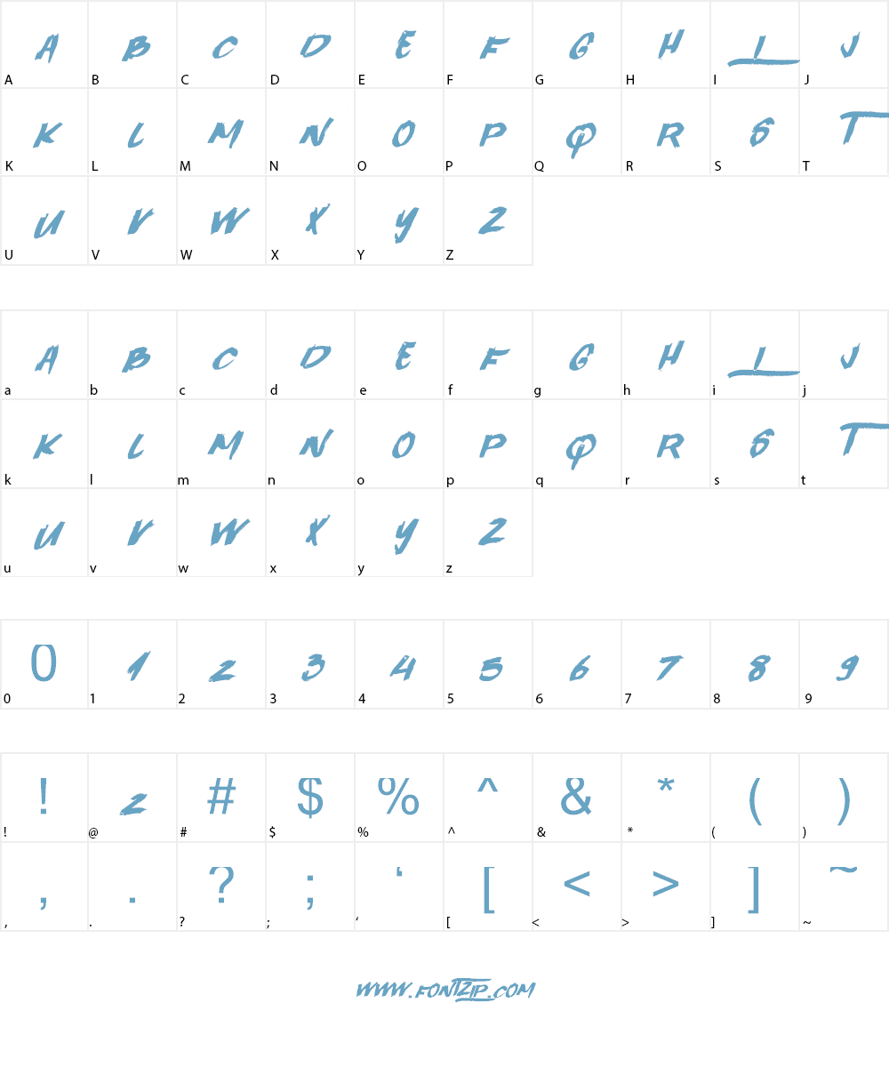 Quick Toy Font Character